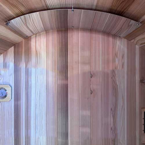 Barrel Sauna Heat Shield with Hardware (Curved)