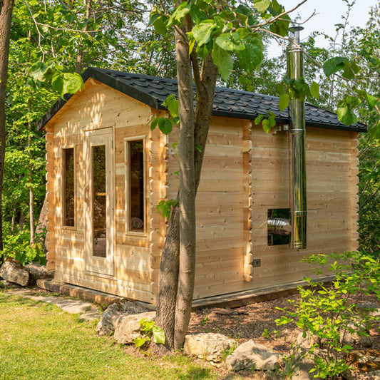 CT Georgian Cabin Traditional Sauna with Change Room