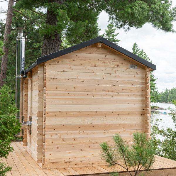 CT Georgian Cabin Traditional Sauna with Porch