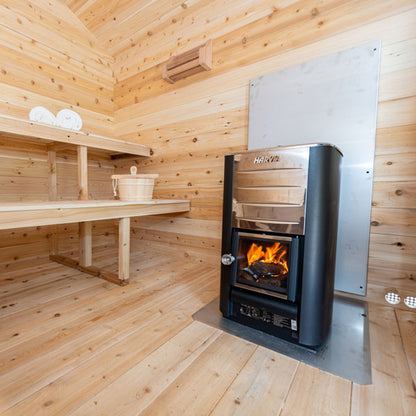 CT Georgian Cabin Traditional Sauna with Porch