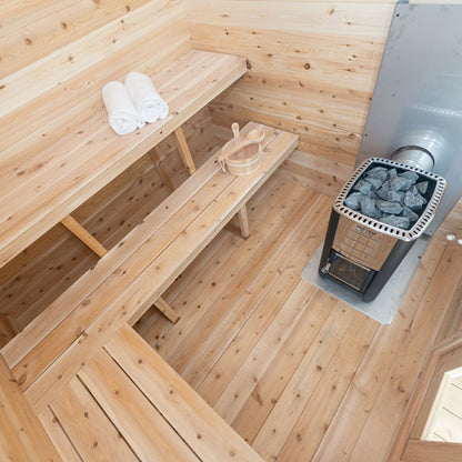 CT Georgian Cabin Traditional Sauna with Porch