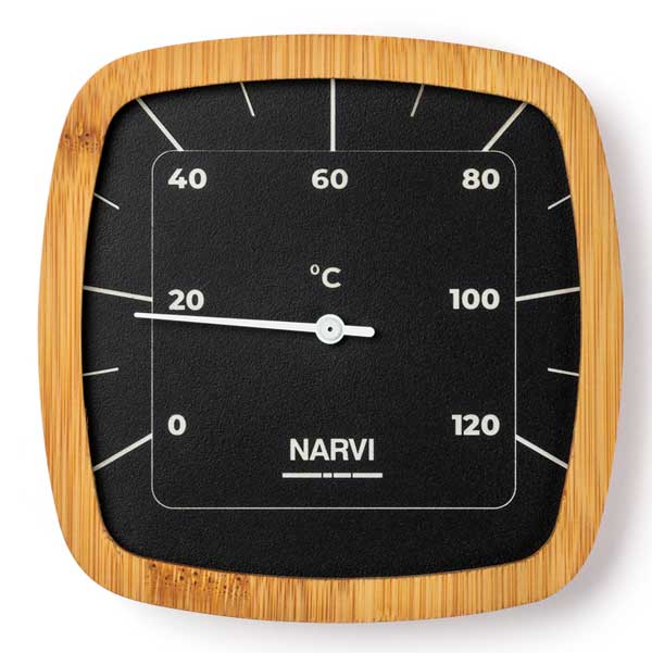 Narvi Black Thermometer CELSIUS