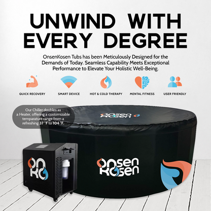 OnsenKosen Tub Only:  Beppu 4 to 6 Person Multi Purpose Group Plunge Tub - No Chiller/Heater